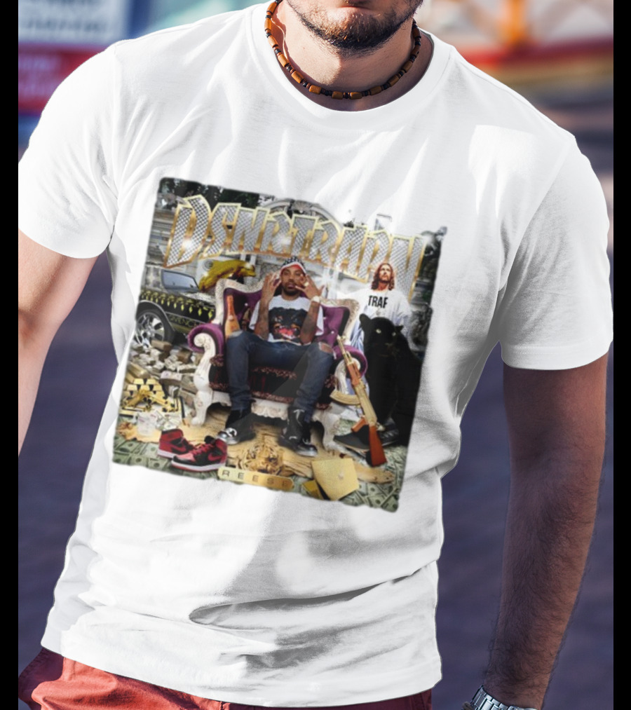 DSNRTRAPN Reese Throne Money Car Panther Rifle T-Shirt