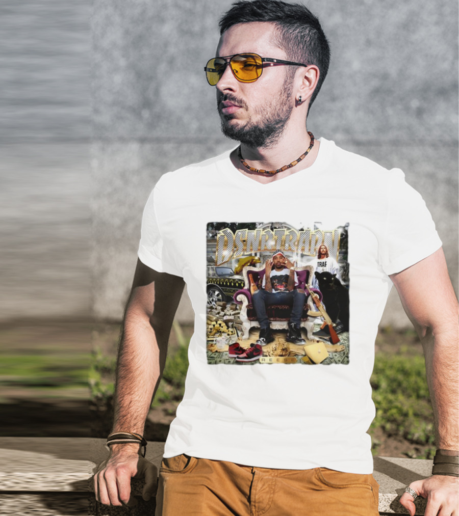 DSNRTRAPN Reese Throne Money Car Panther Rifle T-Shirt