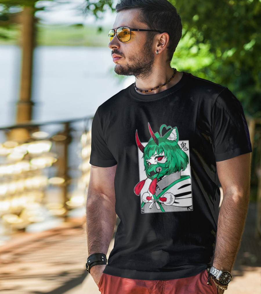 Girl Dm Bundle Anime Style Masked Character Birthday T-Shirt