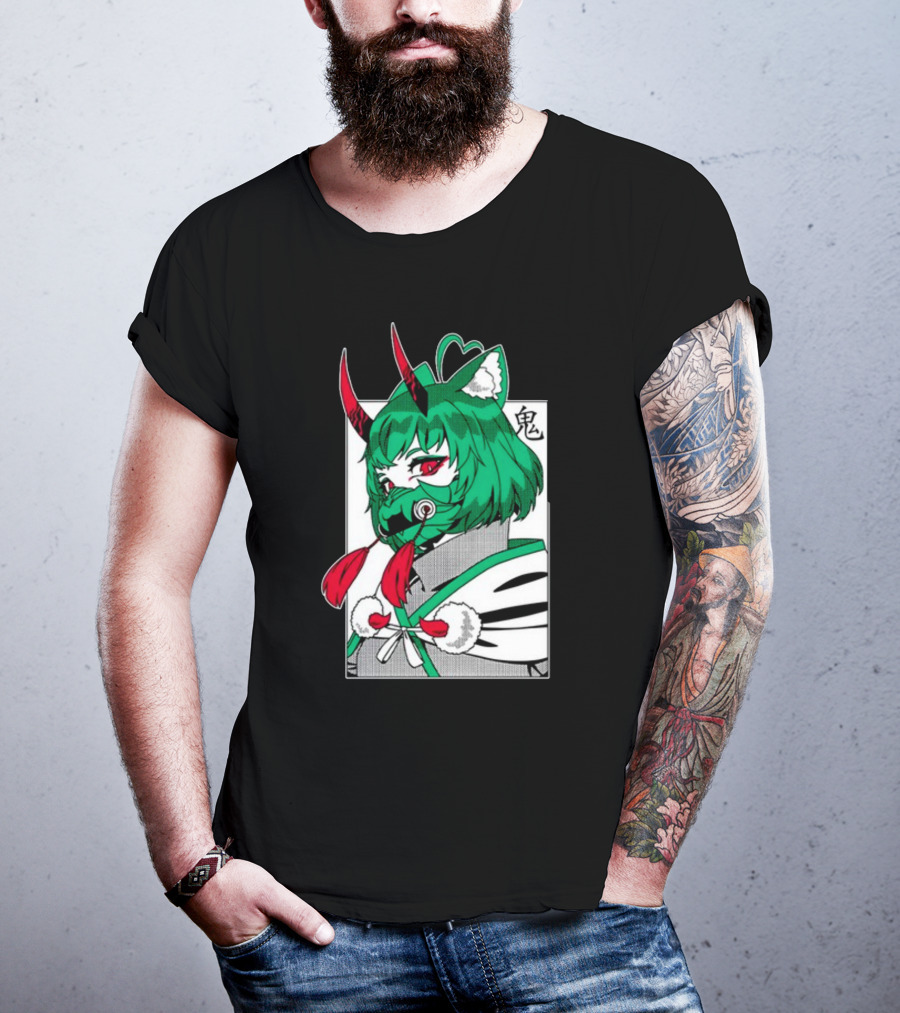 Girl Dm Bundle Anime Style Masked Character Birthday T-Shirt