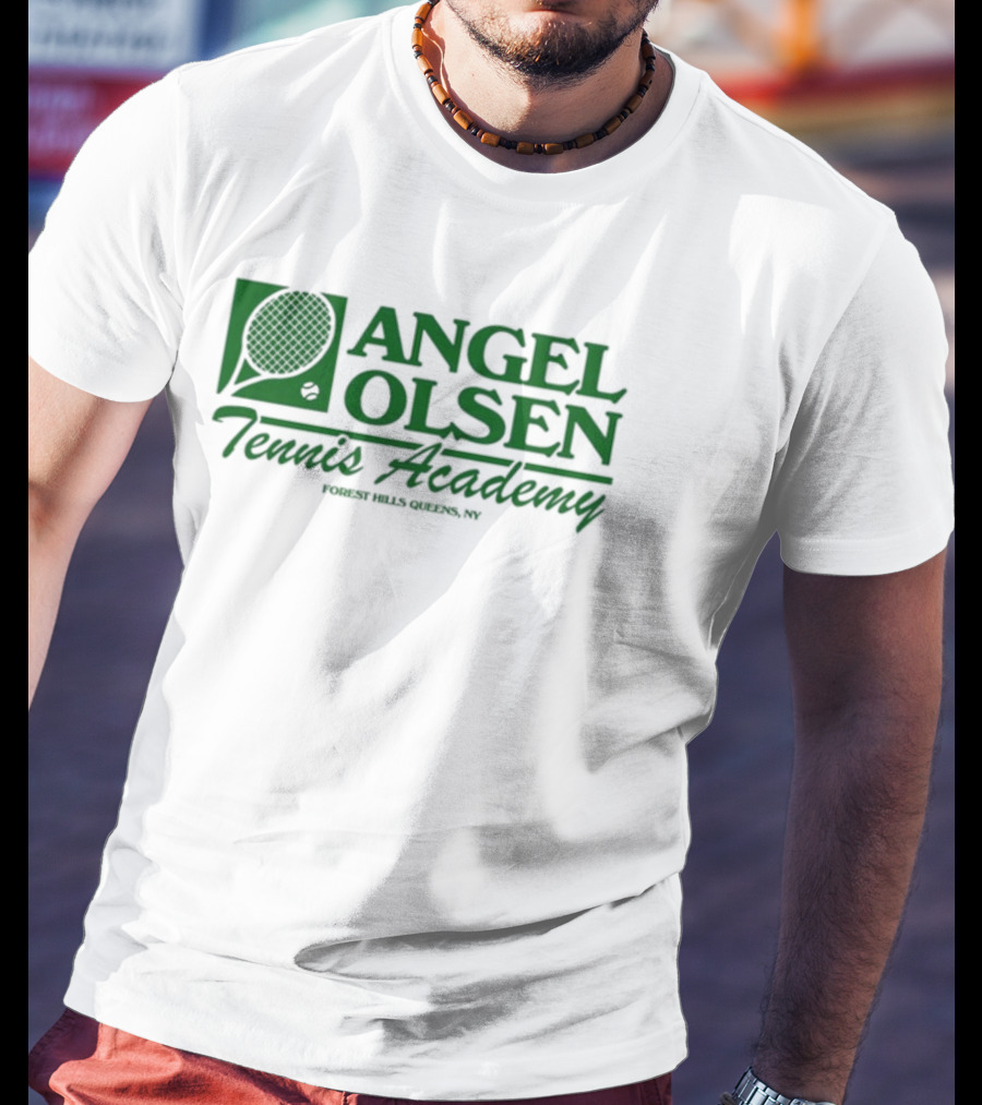 Angel Olsen Tennis Academy Forest Hills Queens NY Tennis Racket T-Shirt
