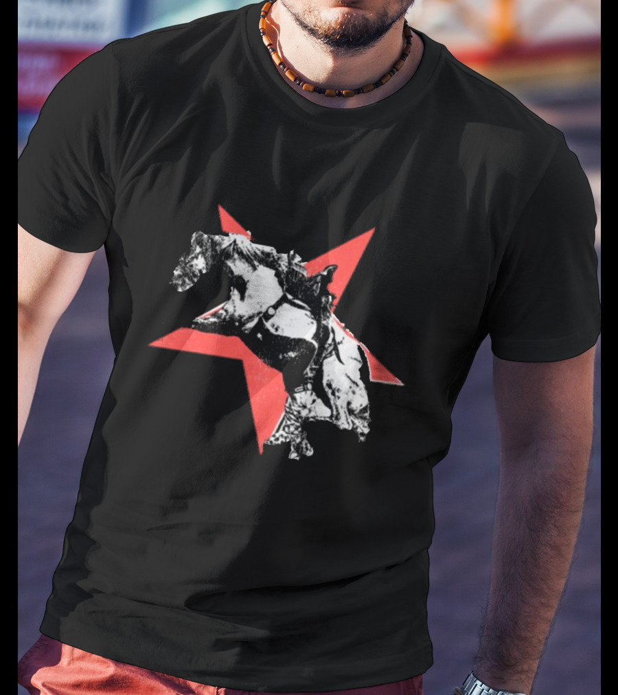 Hardjewelry Buck Off Cowboy Rodeo Star T-Shirt