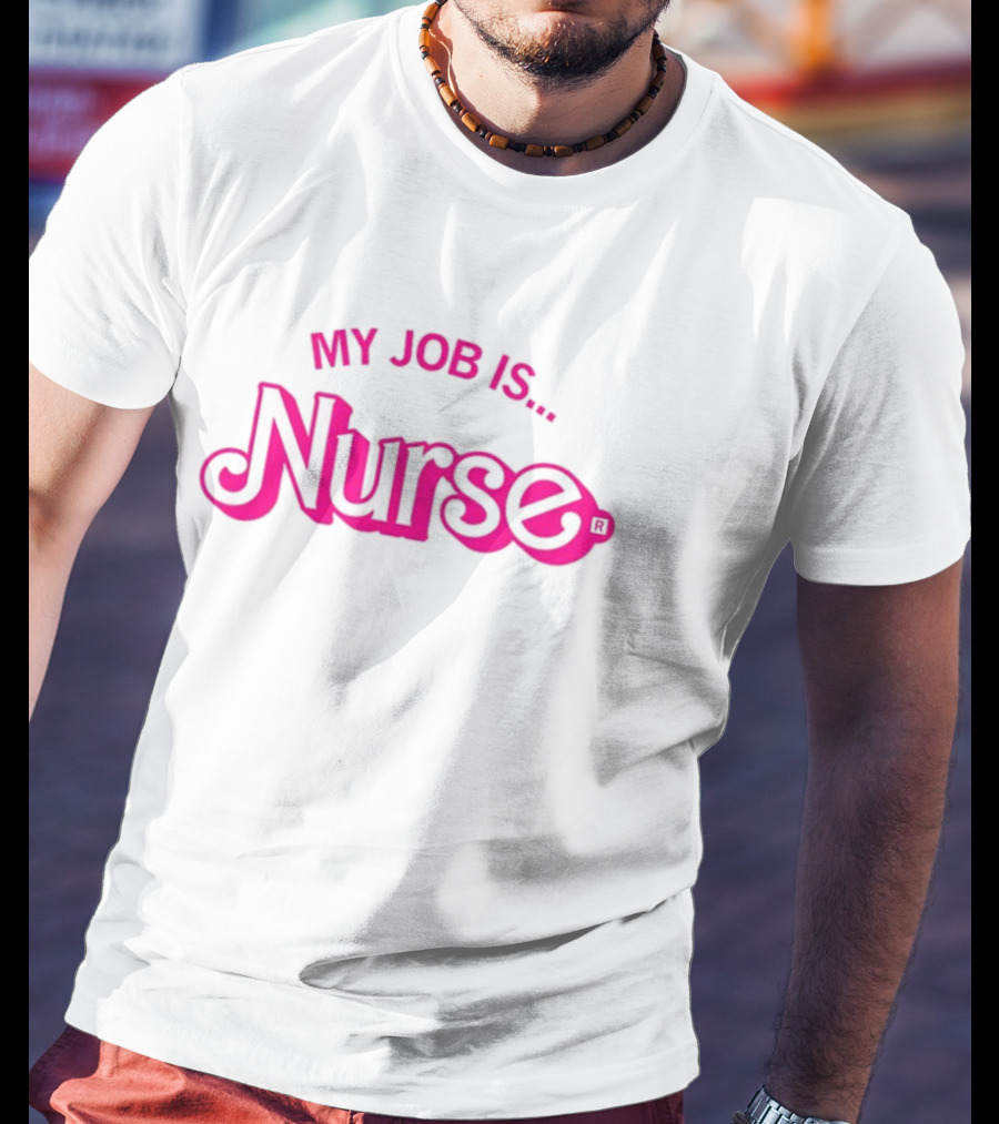Raygun My Job Is Nurse Retro Style T-Shirt