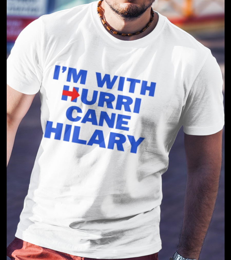I'm With Hurricane Hilary Arrow Icon T-Shirt