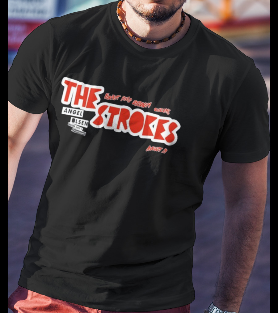 The Strokes Forest Hills Stadium Queens August 19 Angel Olsen T-Shirt