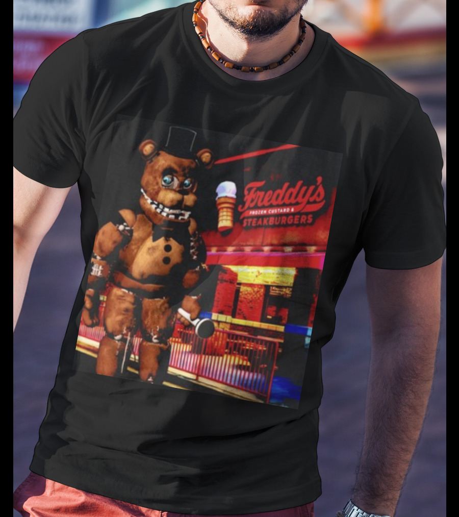 Mamonoworld Funny Bear Freddy's Frozen Custard And Steakburgers Bear T-Shirt