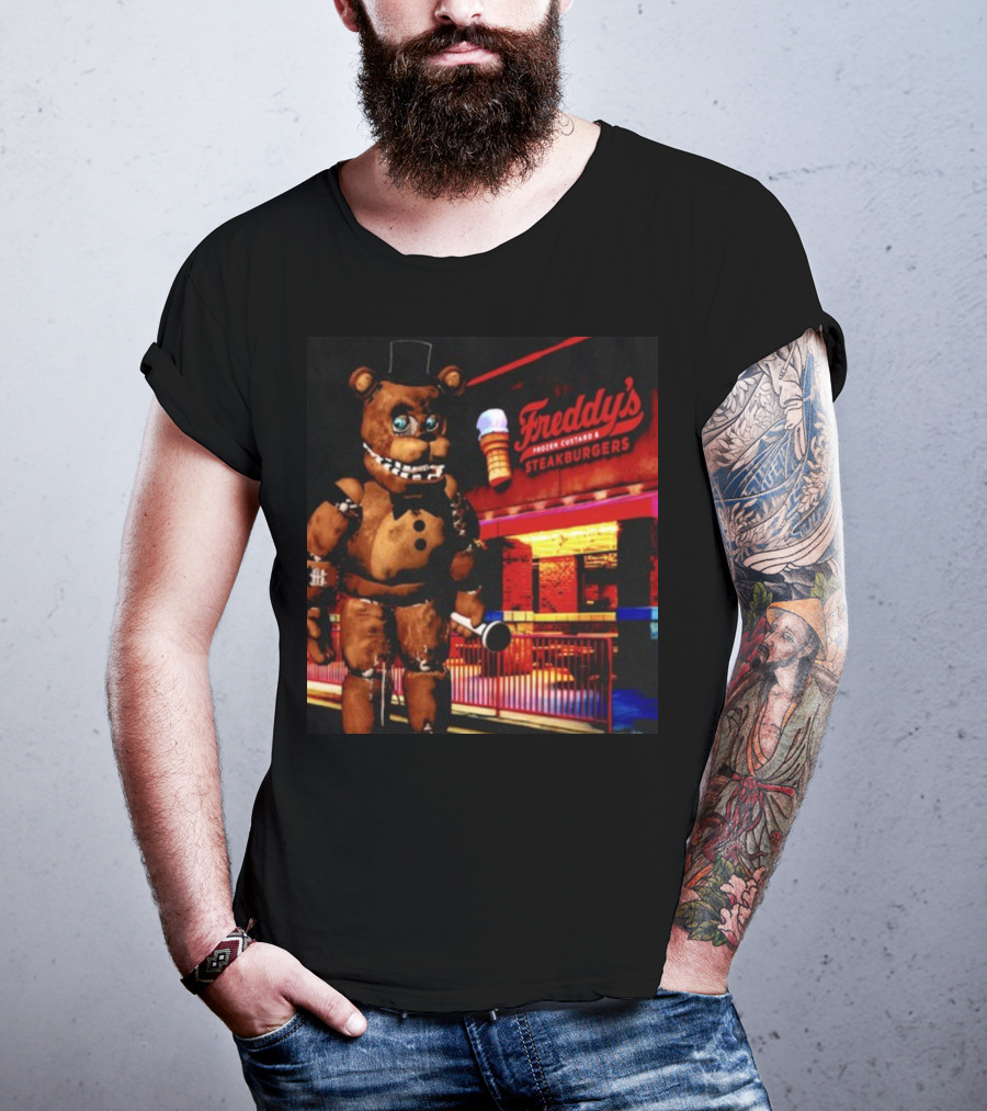 Mamonoworld Funny Bear Freddy's Frozen Custard And Steakburgers Bear T-Shirt