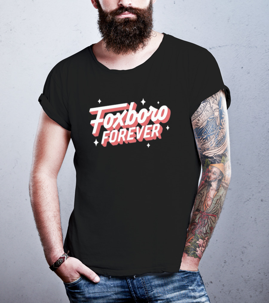 Foxboro Forever Vintage Style Retro Typography T-Shirt