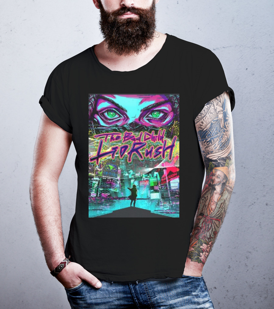 The Bad Child Lio Rush Cyber Punk Tokyo Neon Streetscape T-Shirt