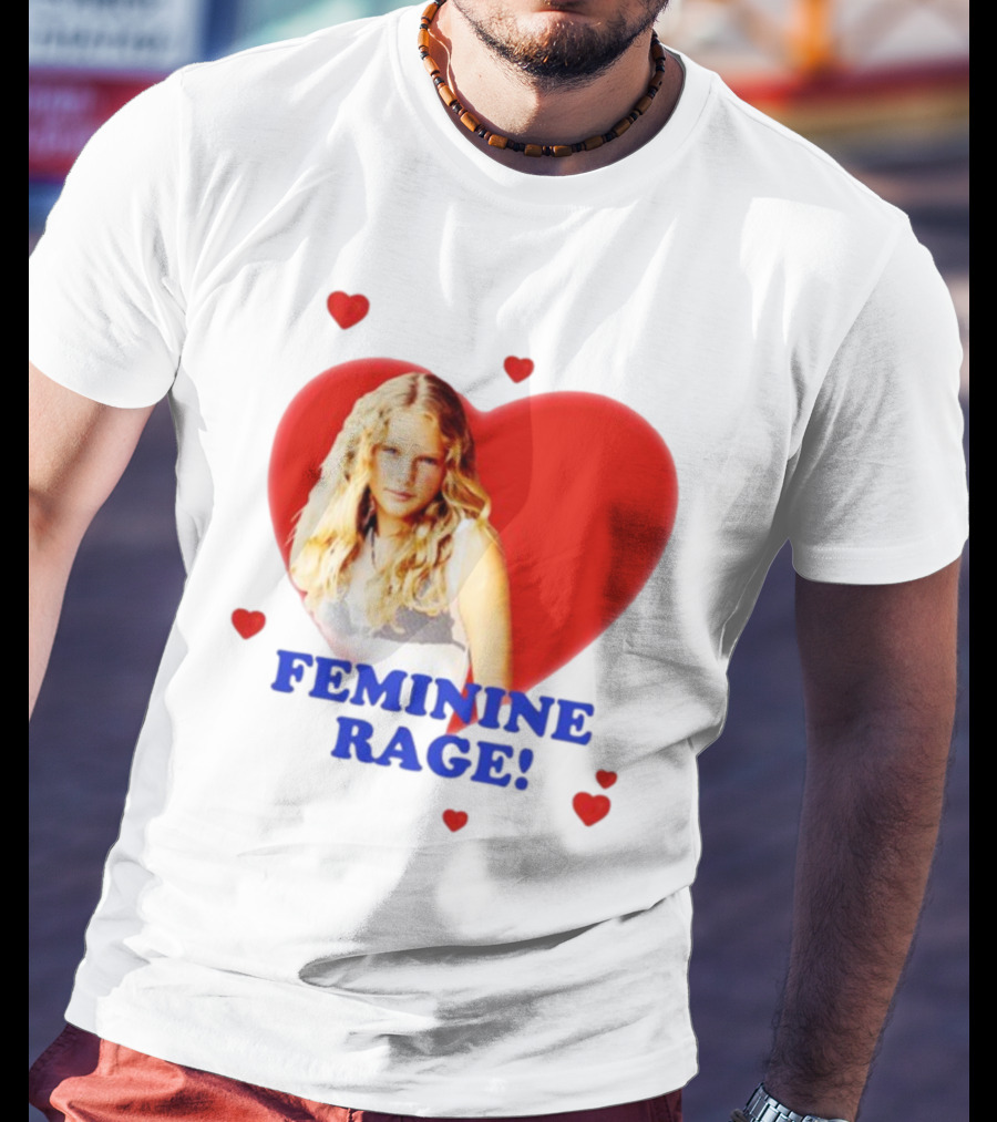 Feminine Rage Heart T-Shirt