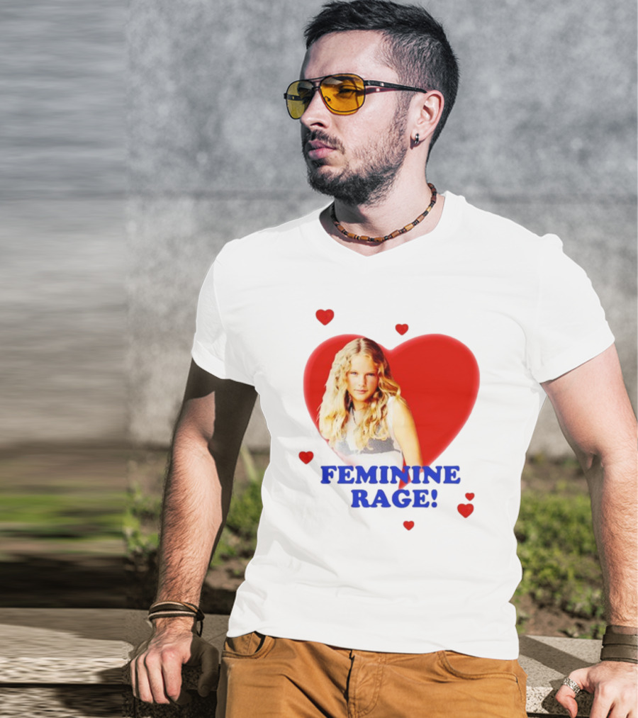 Feminine Rage Heart T-Shirt