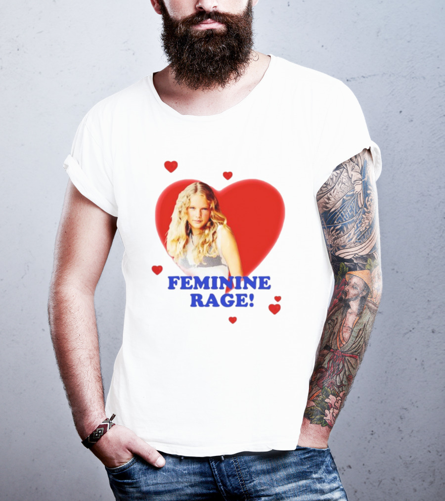 Feminine Rage Heart T-Shirt