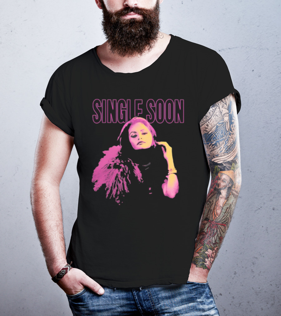 SINGLE SOON Fashion Icon Pink And Yellow T-Shirt