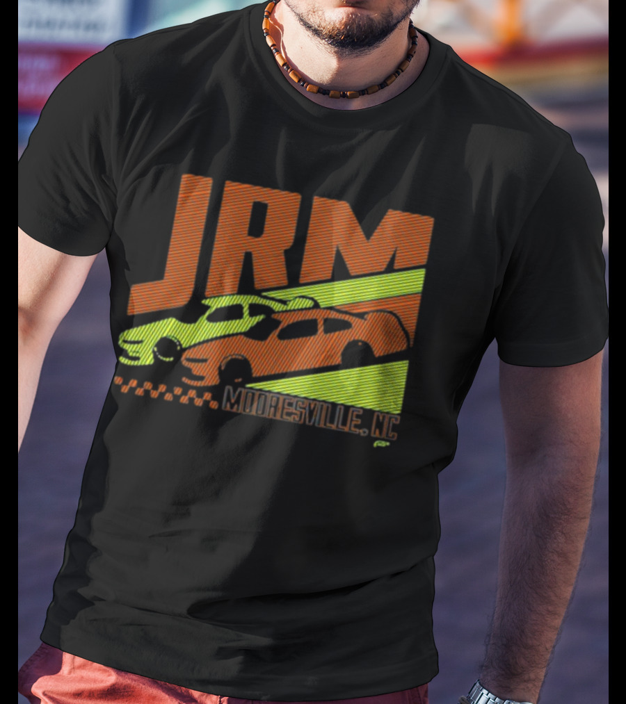 JRM Mooresville NC Neon Blue Racing Cars T-Shirt