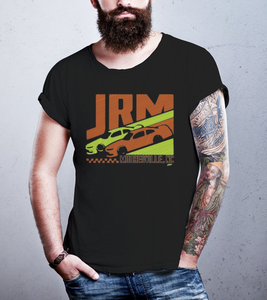 JRM Mooresville NC Neon Blue Racing Cars T-Shirt