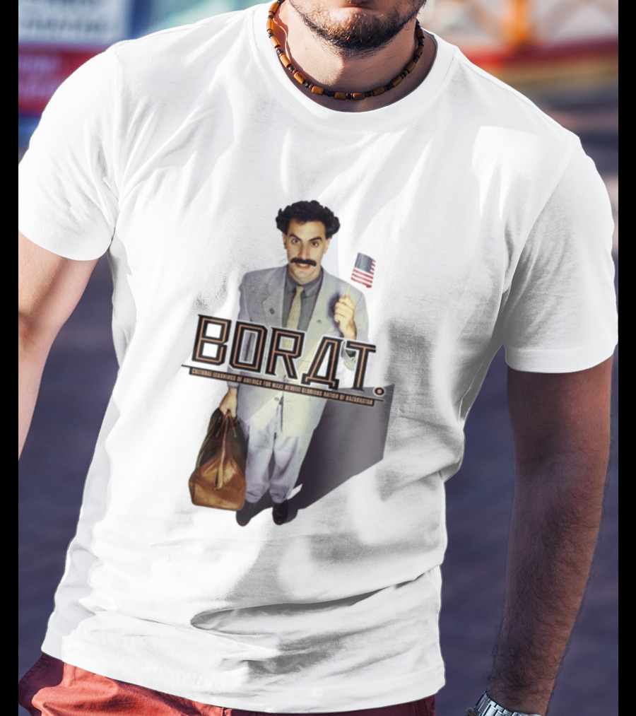 Borat Cultural Learnings Of America For Make Benefit Glorious Nation Of Kazakhstan Flag Suitcase T-Shirt