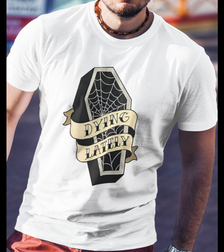 Iamjakehill Coffin Dying Lately Spiderweb T-Shirt