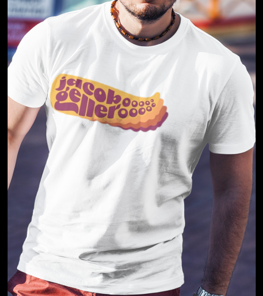 Jacob Geller Kraken Retro Waves Text T-Shirt