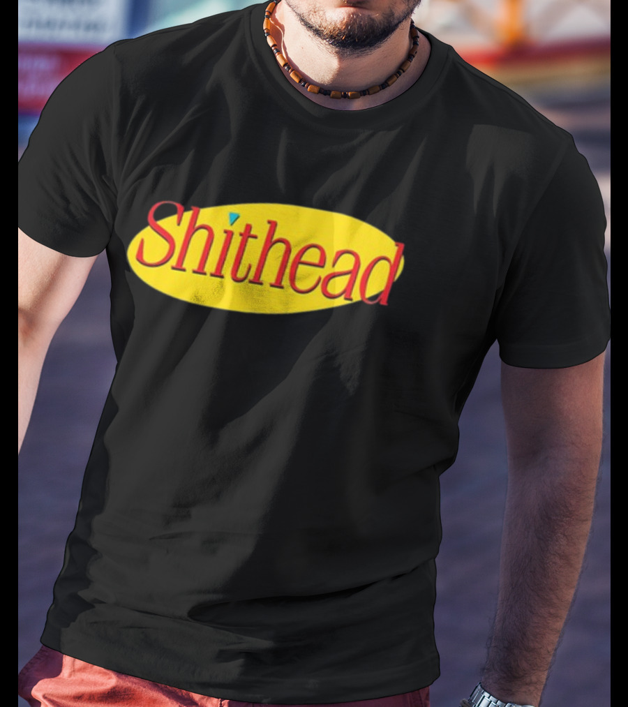 Shithead Yellow Oval T-Shirt