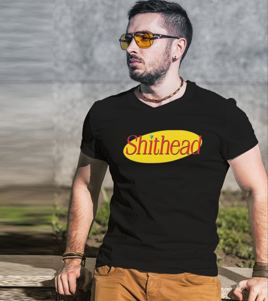 Shithead Yellow Oval T-Shirt