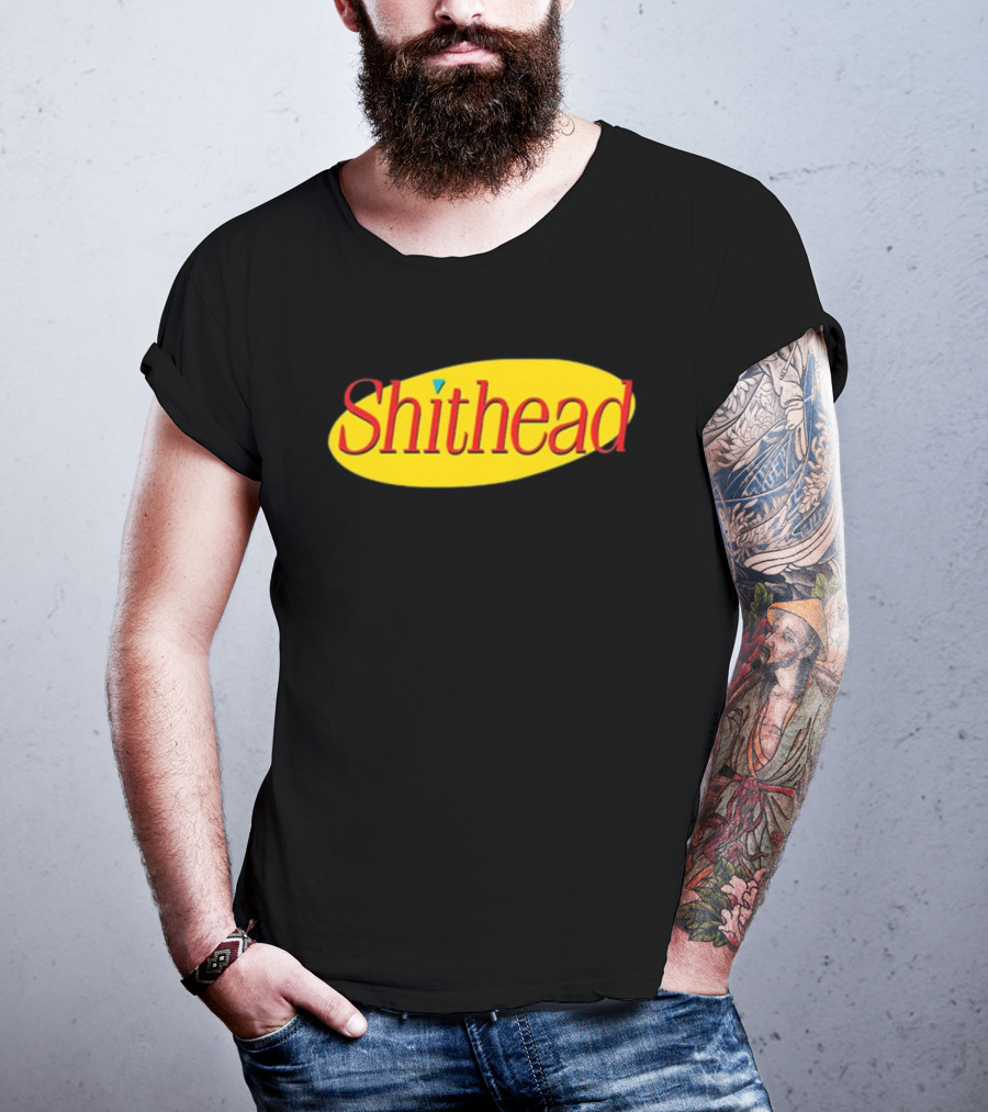 Shithead Yellow Oval T-Shirt