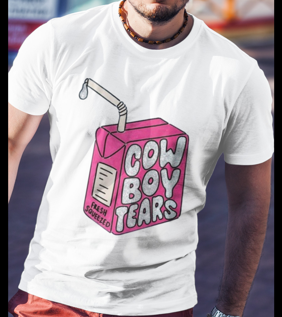 Cowboy Tears Fresh Squeezed Milk Carton T-Shirt