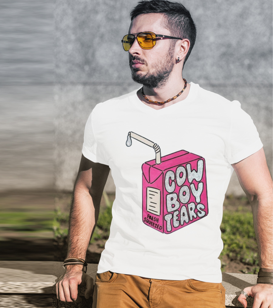 Cowboy Tears Fresh Squeezed Milk Carton T-Shirt