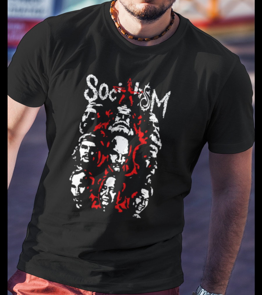 Doomer Socialism Portrait Of Iconic Historical Figures With Star T-Shirt