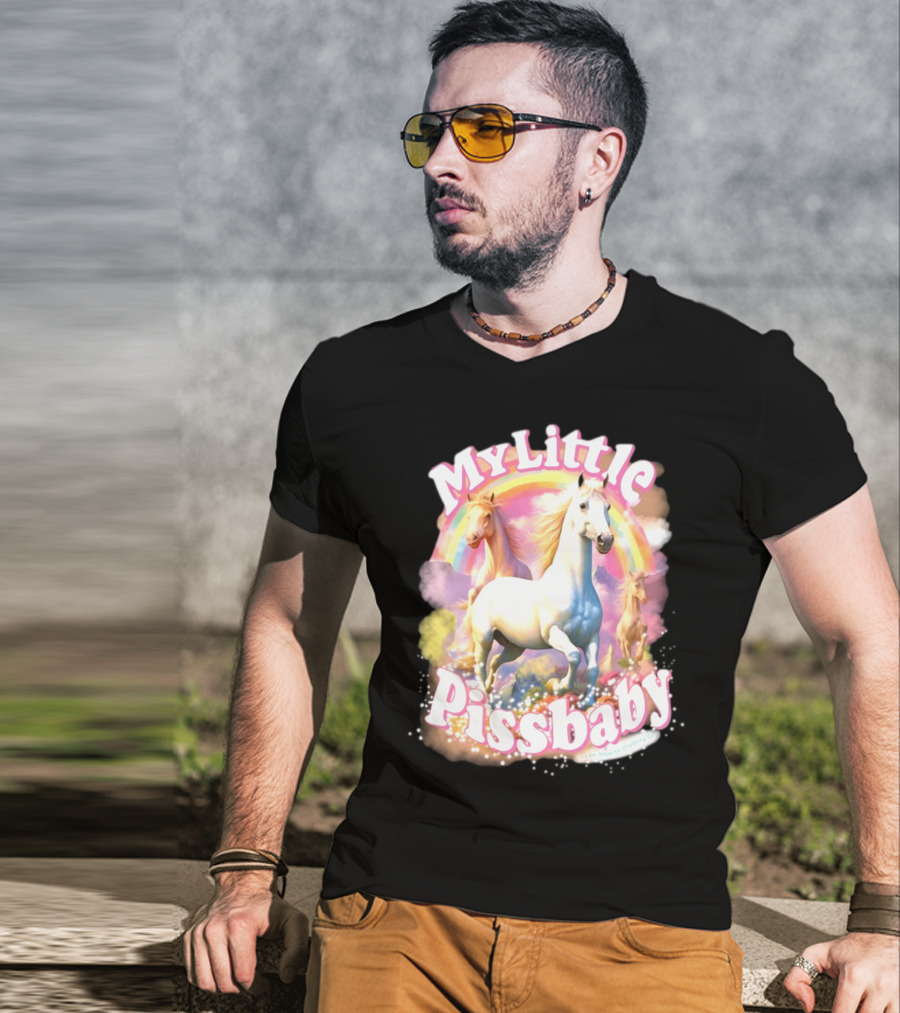 My Little Pissbaby Rainbow Horses T-Shirt