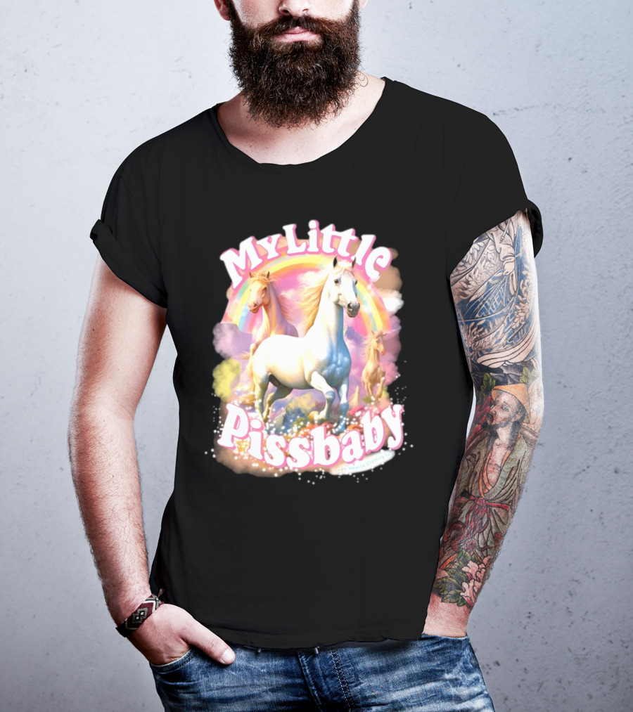 My Little Pissbaby Rainbow Horses T-Shirt