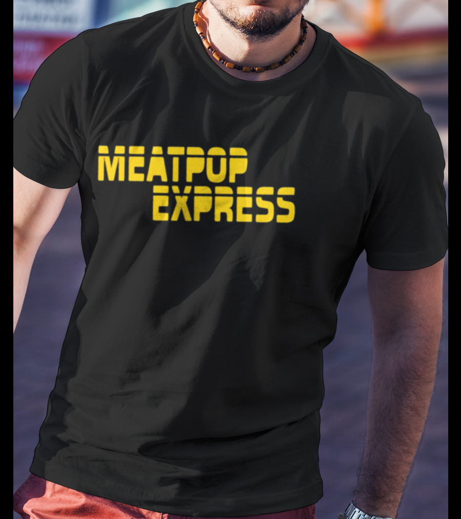 Meatpop Express Bold Yellow Stencil T-Shirt