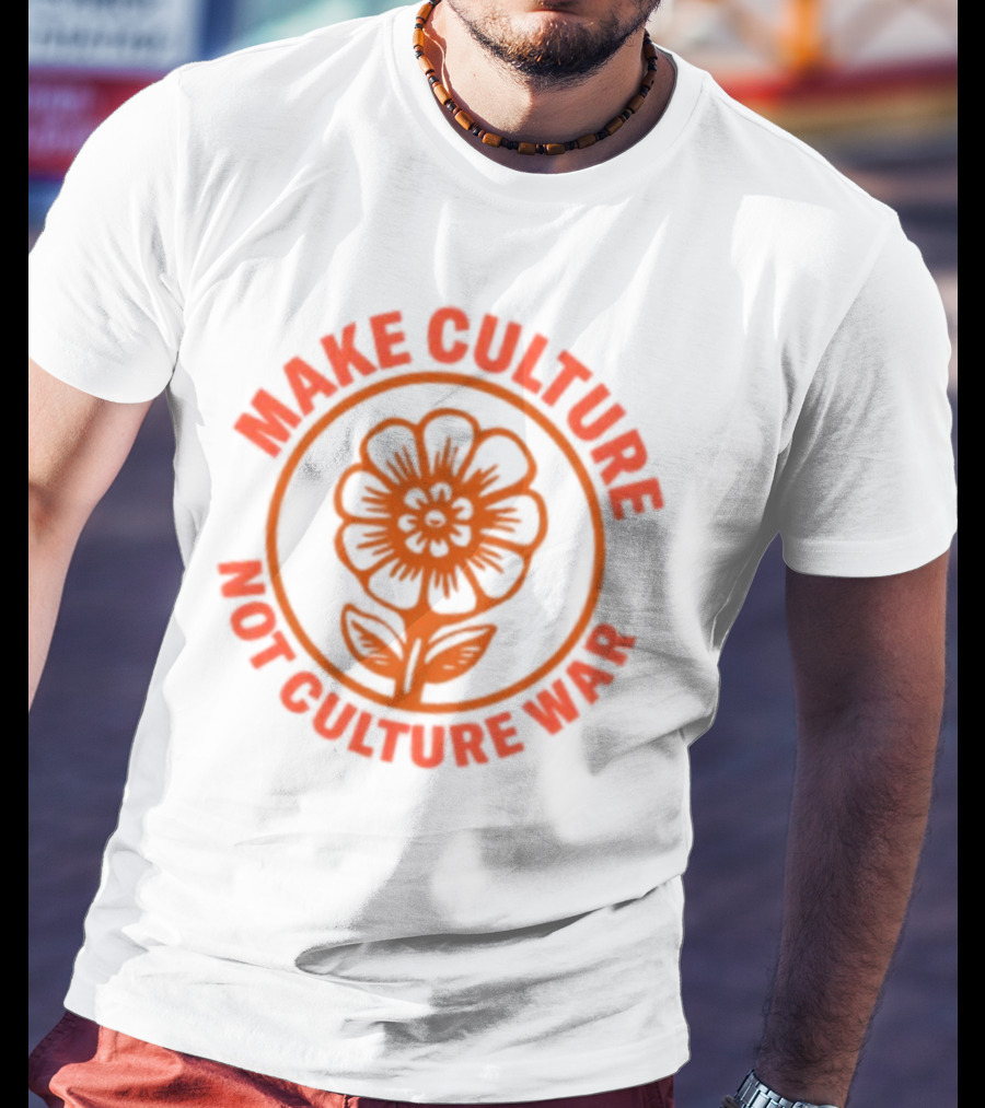Crooked Make Culture Not Culture War Flower T-Shirt