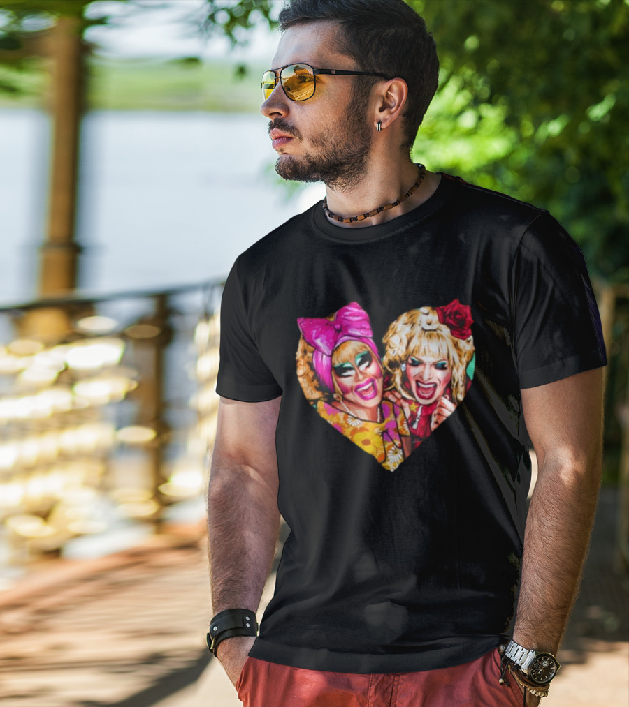 Funny Nordacious Trixie And Katya Heart Shape T-Shirt
