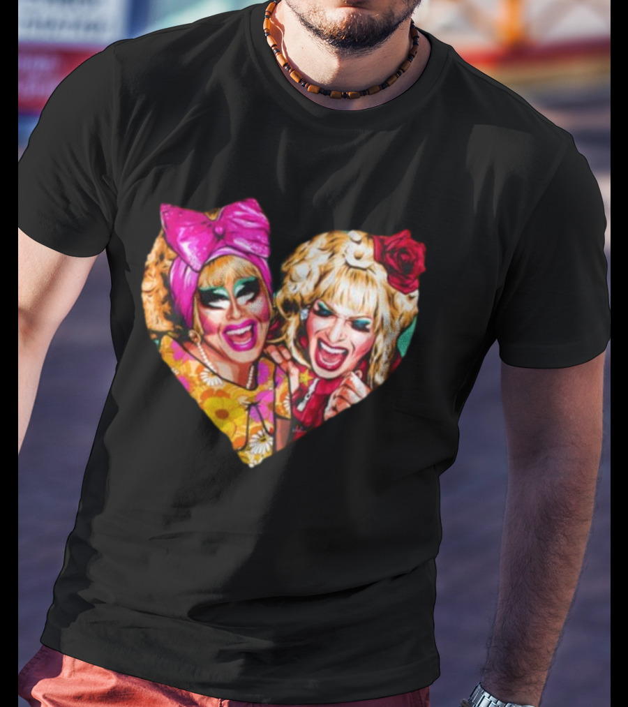 Funny Nordacious Trixie And Katya Heart Shape T-Shirt