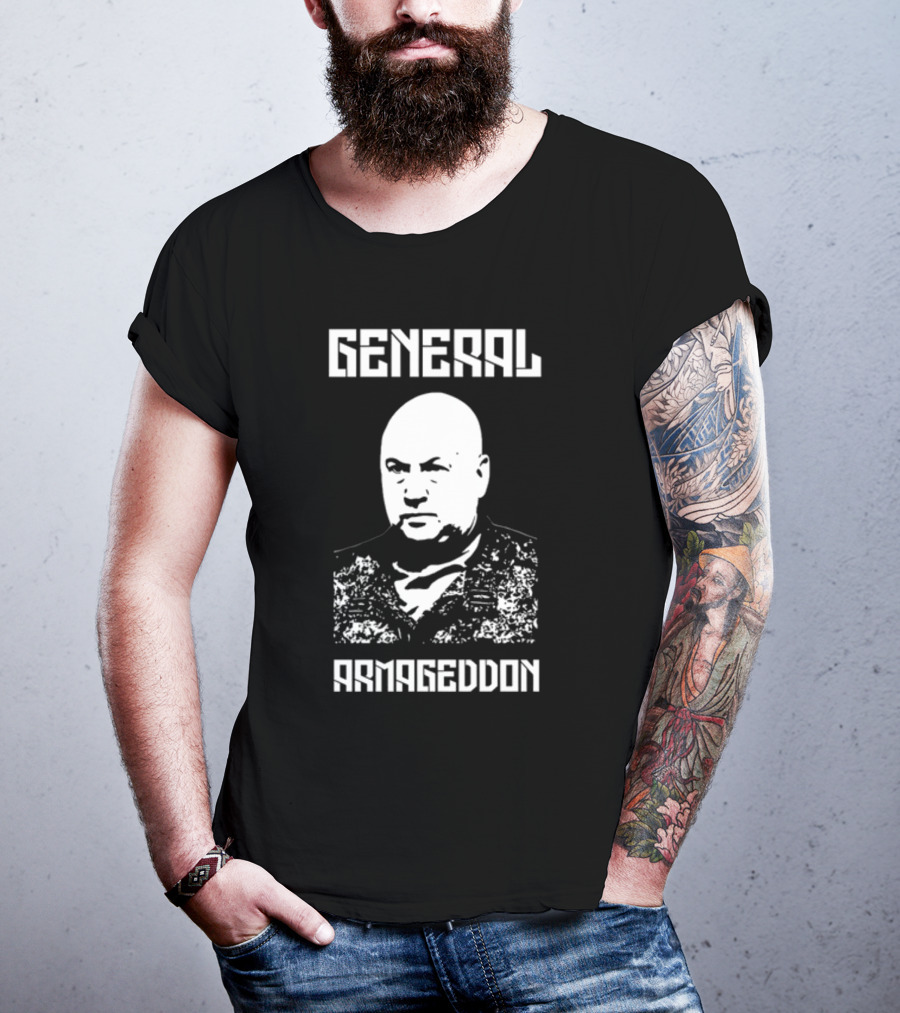 General Armageddon Gearbubble Bold Military Commander T-Shirt
