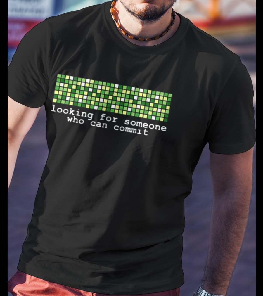 Madison Kanna Looking For Someone Who Can Commit Pixel Grid T-Shirt