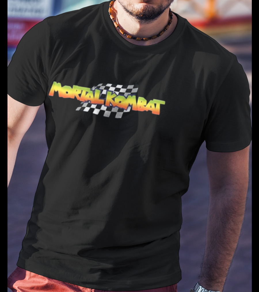 Mortal Kombat Checkered Flag T-Shirt