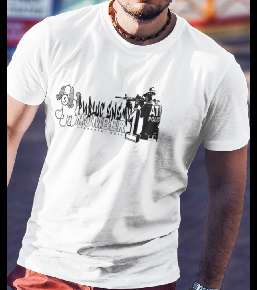 Lowinterestclothing Public Enemy Number One ATF Police Cartoon T-Shirt
