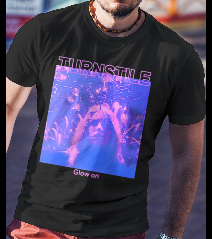 Turnstile Glow On Psychedelic Purple T-Shirt