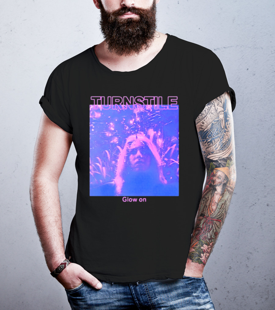 Turnstile Glow On Psychedelic Purple T-Shirt