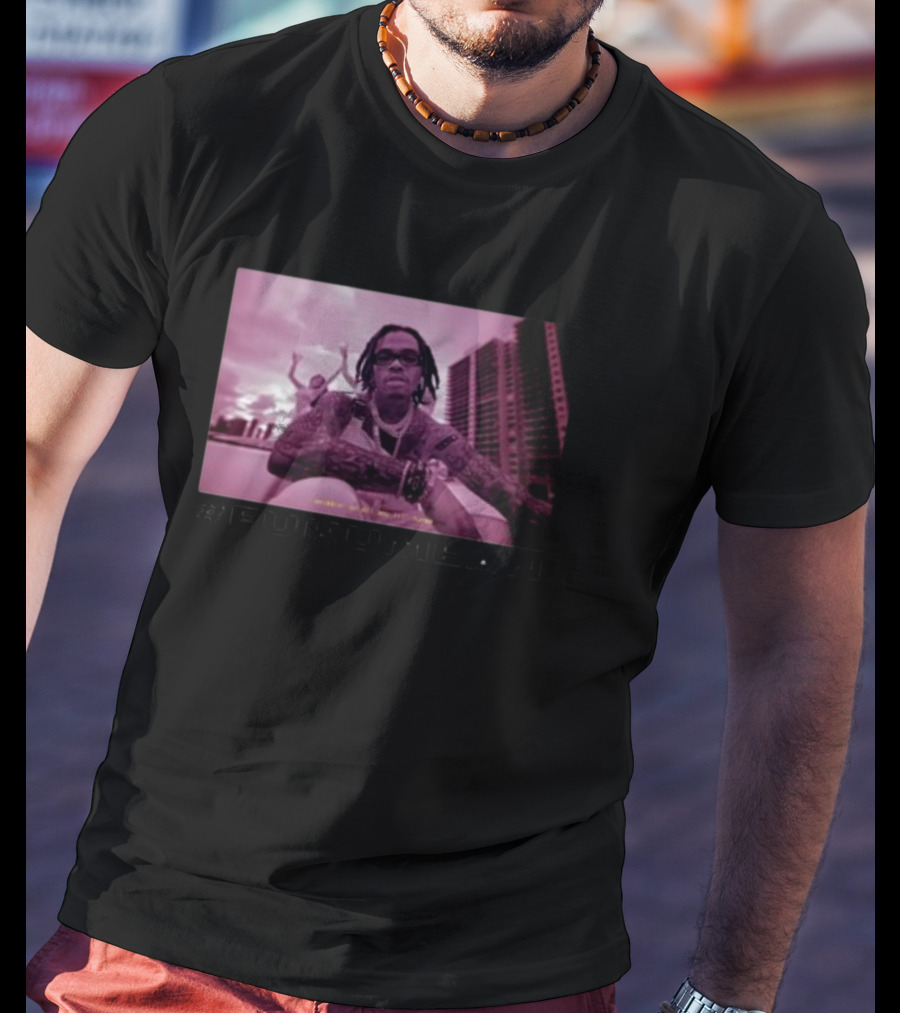 Gunnawunna #Fukumean Urban Style With Pink Tint And Skyline Background T-Shirt