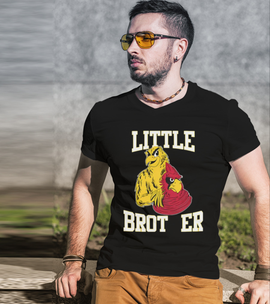 LITTLE BROTHER Iowa Hawkeyes Iowa State Cyclones Rivalry T-Shirt