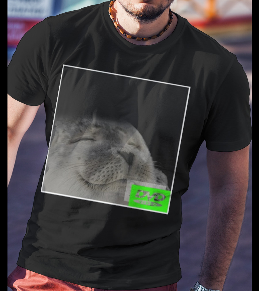 Bouncing DVD Hits Corner Idle Screen Meme Relaxed Seal T-Shirt
