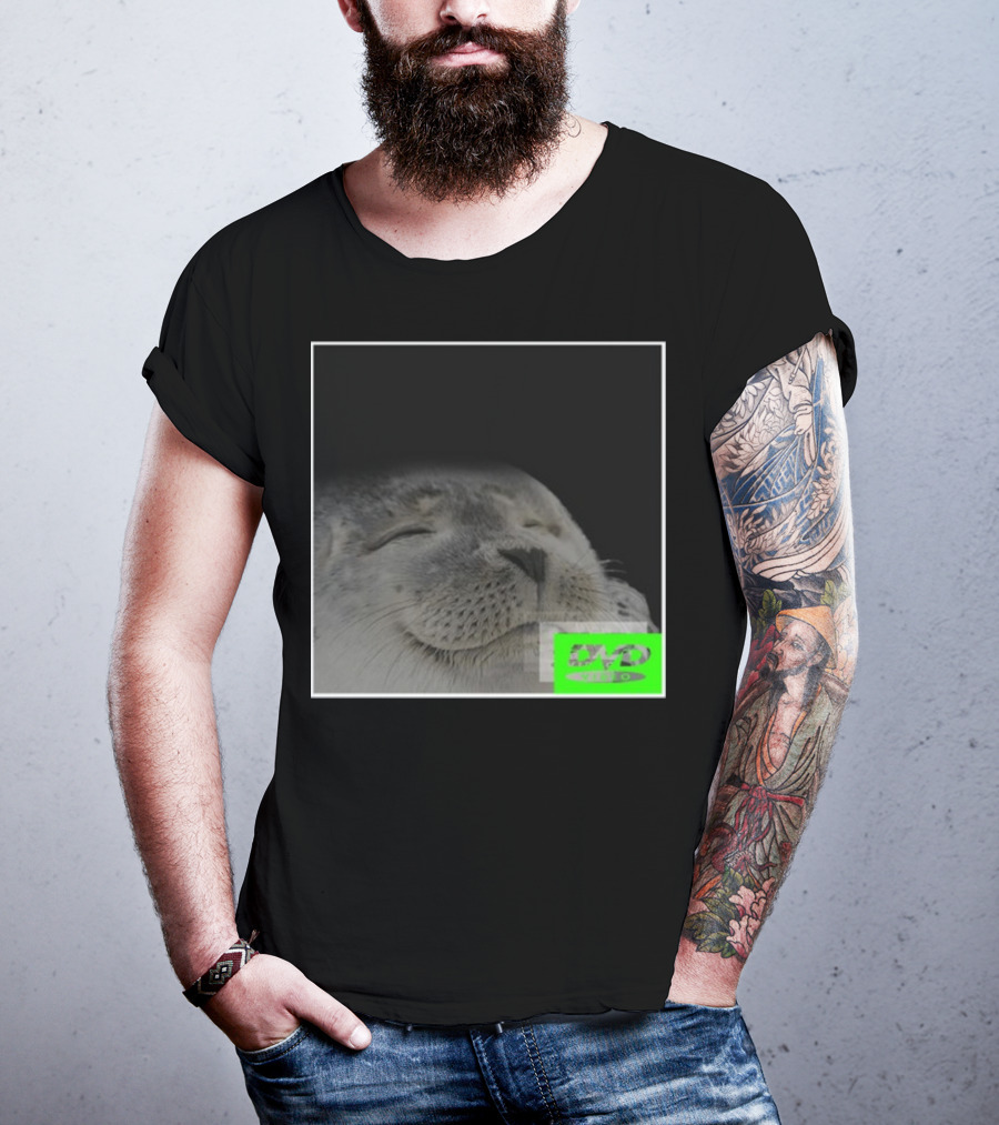 Bouncing DVD Hits Corner Idle Screen Meme Relaxed Seal T-Shirt