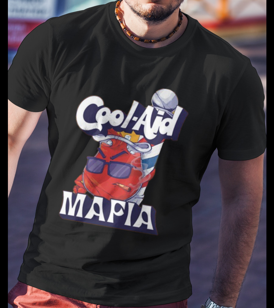 Cool-Aid Mafia Gangster Red Jug Smoking Shades T-Shirt