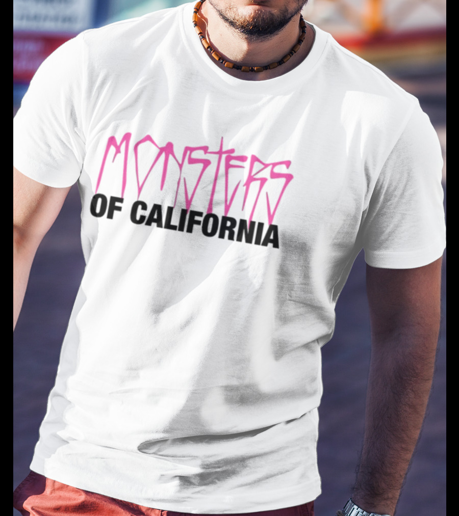 Monsters Of California Pink Lettering T-Shirt