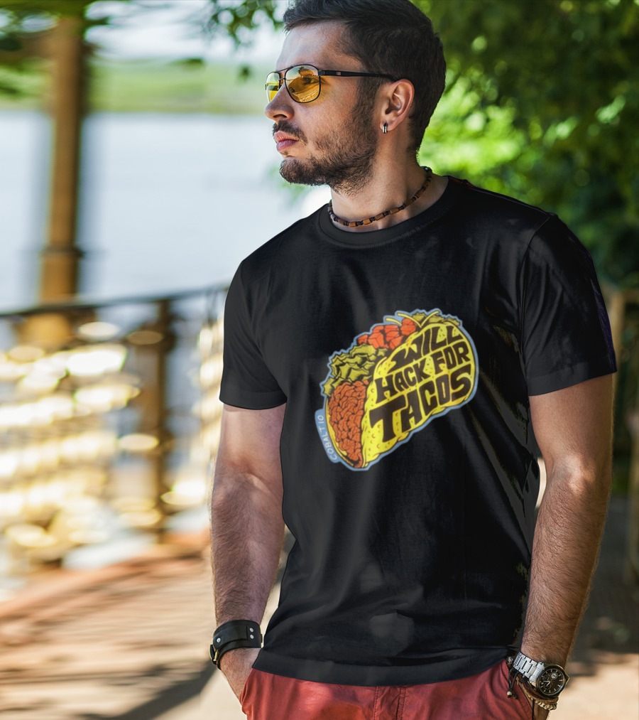 Will Hack For Tacos Cobalto Runcmd T-Shirt