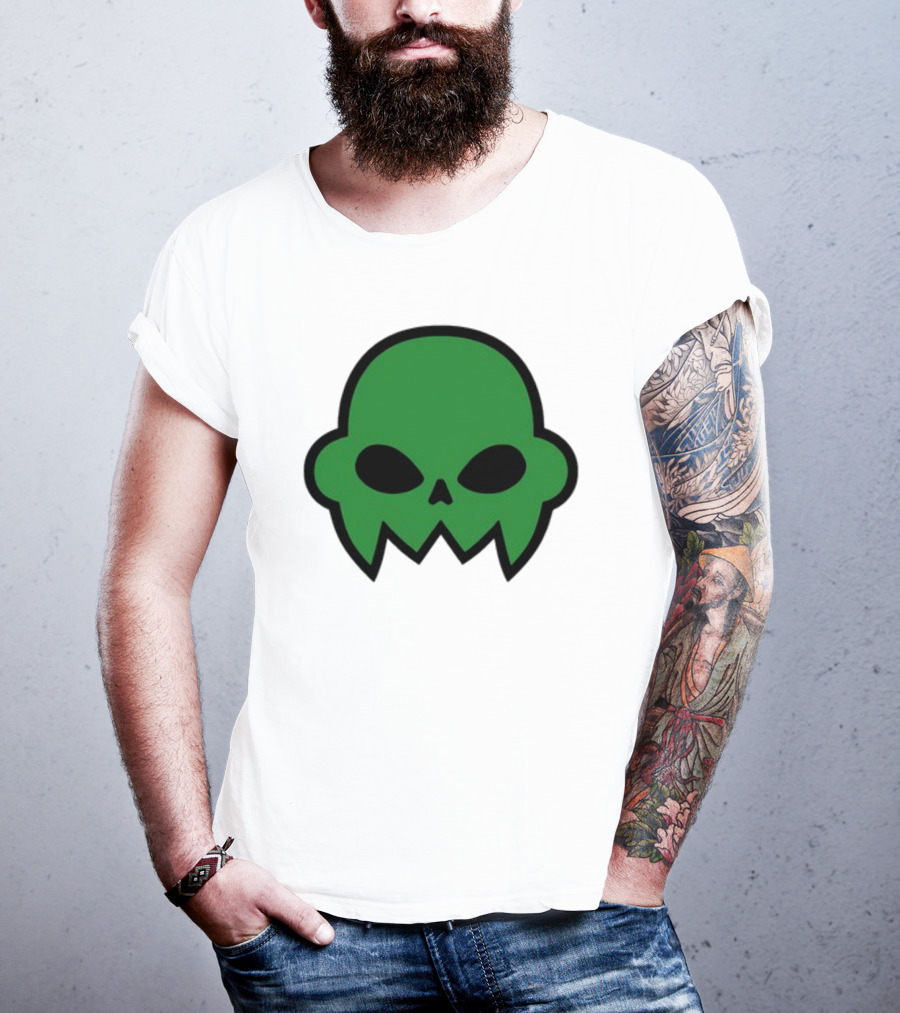 Jake's Green Skull Iconic Halloween Shadow T-Shirt
