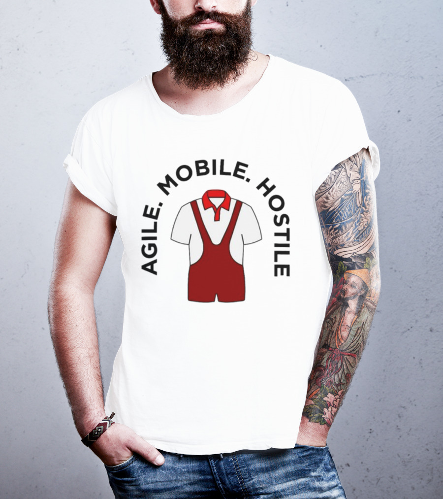 Agile Mobile Hostile Wrestling Innovation Foundation Polo Singlet T-Shirt