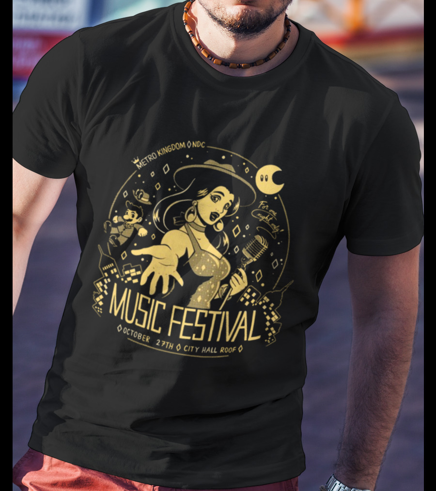 Metro Kingdom Music Festival October 27th City Hall Roof T-Shirt